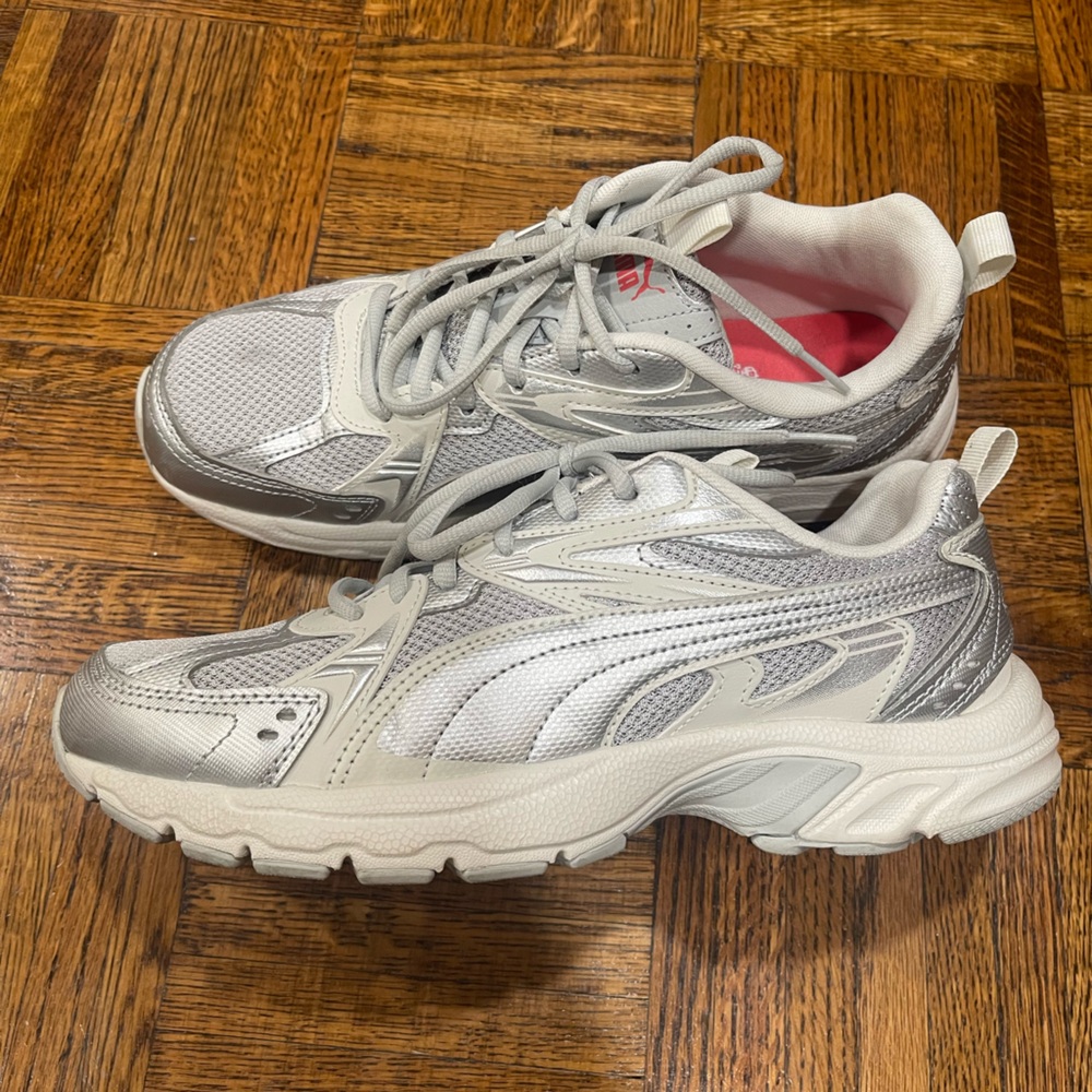 Puma Gray/Silver Sneakers
